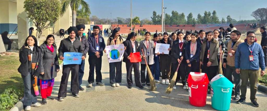 Rayat Bahra Professional University organized a cleanliness and social awareness campaign